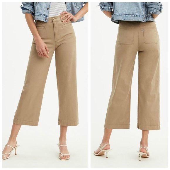 Wide Leg Cropped Pants 